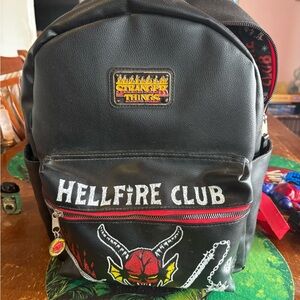 Stranger Things Hellfire Club Black Backpack
